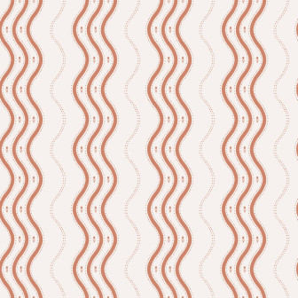 Tapet lavabil Ben, cu un design elegant cu linii ondulate, in nuante de roșu și bej