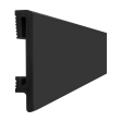Plinta decorativa PF100B Negru, Dimensiuni: 240 x 10 x 1.5 cm, Durofit