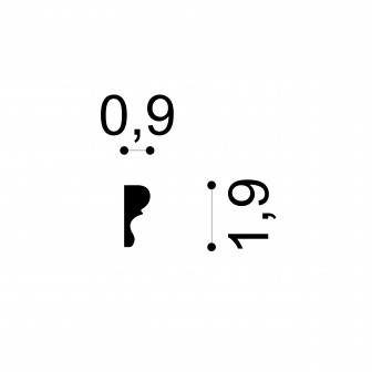 Brâu decorativ alb aplicat pe perete albastru
